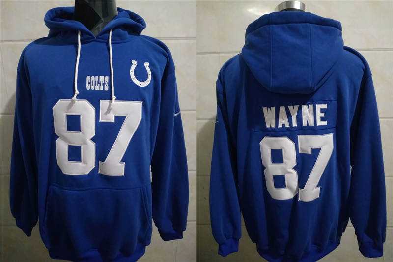 Nike Colts 87 Reggie Wayne Blue All Stitched Hooded Sweatshirt,We sell and wholesale Nike Colts 87 Reggie Wayne Blue All Stitched Hooded Sweatshirt on line form chian!
